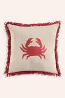 Dekorativní polštář Calma House Crab červená barva