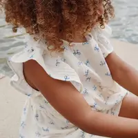 Halenka Konges Sløjd COCO TOP GOTS béžová barva, vzorovaná, KS103205