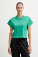 Bavlněné tričko adidas ALL SZN dámské, zelená barva, JJ1240