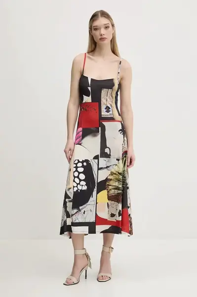 Šaty Desigual NEWSPAPER COLL