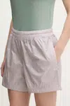 Tréninkové šortky Under Armour Rivan šedá barva, hladké, medium waist, 1389628