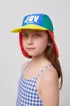 Dětská baseballová čepice Bobo Choses modrá barva, z tenké pleteniny, 125AI021