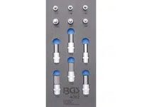BGS Technic BGS 4092 Zástrčné bitové hlavice 1/2", šestihran 5 ÷ 22 mm. Sada 12 dílů