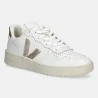 Kožené tenisky Veja VI0220737A V-10 LEATHER bílá barva, VI0220737A