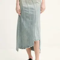 Bavlněná džínová sukně Miss Sixty modrá barva, mini, 6S1KJ58800