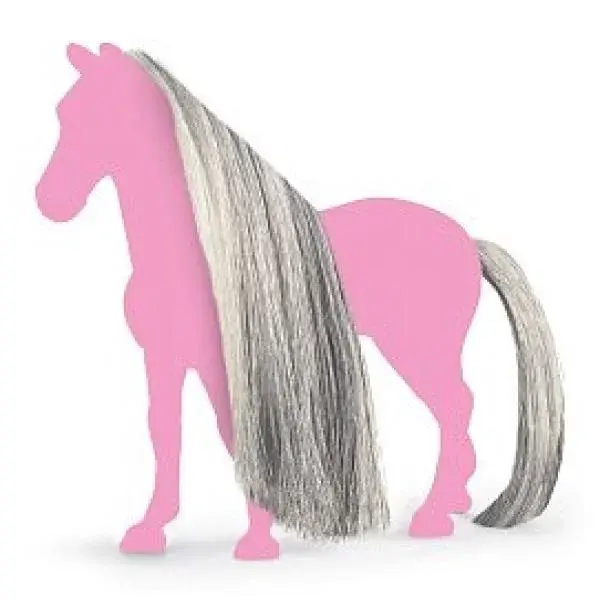 Schleich Šedé doplňky na ocas a hřívu
