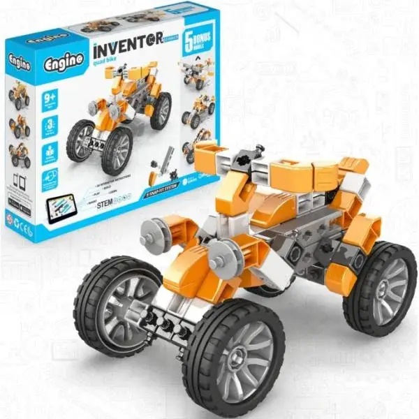 Engino INVENTOR MECHANICS čtyřkolka s 5 bonus modely