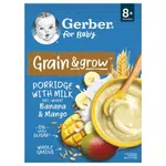 GERBER Kaše mléčná pšeničně-ovesná banán a mango 200 g, 8+