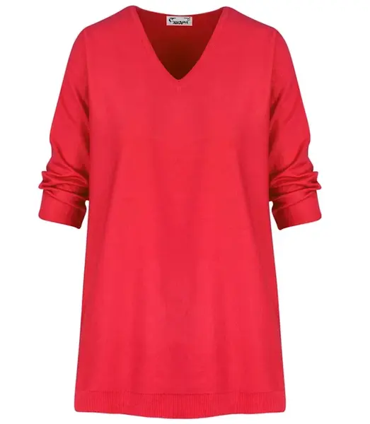 Pri Classic, warm women's V-neck sweater ROSALIA