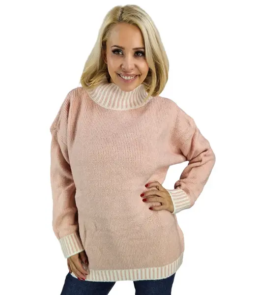 Pri Warm and cozy women's striped sweater autumn winter KEIRA