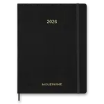 Diář Moleskine Essential 2026 - měkké desky, XXL, týdenní, vertikální, černý