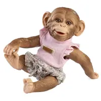 Guca 994 REBORN OPIČKA - realistická opička miminko s celovinylovým tělem - 32 cm
