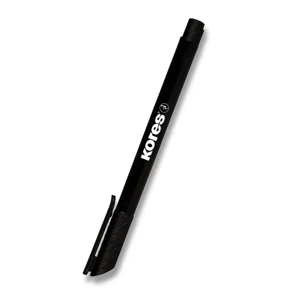 Permanentní popisovač Kores K-Marker tenký - černý