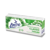 Papírové kapesníky Linteo - 2vrstvé, 10 × 10 ks