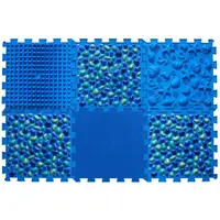 Ortek Masážní ortopedická podložka Puzzle "Mix" 6 prvků Modrý kamínek