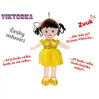 Panenka Viktorka hadrová 32cm česky mluvící na baterie