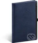 Notes Hardy - modrý (linkovaný s kapsou na zip)