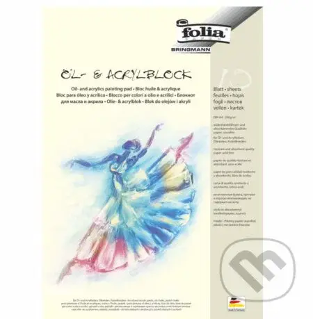 Blok na maľbu olejom a akrylom, A4