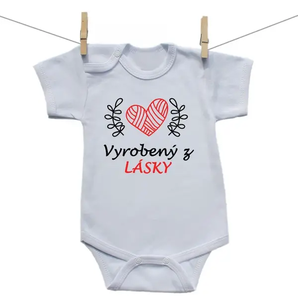 Boodyy Body s krátkym rukávom Vyrobený z lásky 80 (9-12 mesiacov)