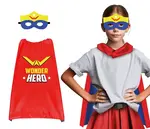Sada doplnkov ku kostýmu Superhrdinka 2ks 70cm