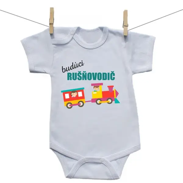 Boodyy Body s krátkym rukávom Budúci rušňovodič 68 (3-6 mesiacov)