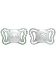 CHICCO Cumlík Physio Light silikónový nočný 16-36m, 2ks