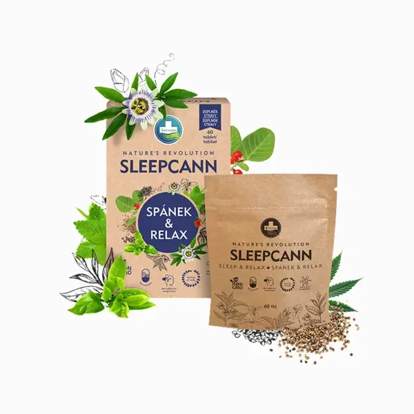 SLEEPCANN SPÁNOK A RELAXÁCIA doplnok stravy - 60 tabliet - Annabis
