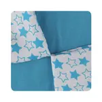 XKKO Bambusové obrúsky 30x30 - Little Stars Cyan Mix (9ks)