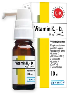 GENERICA Vitamin K2 90 µg + D3 2000 I.U.