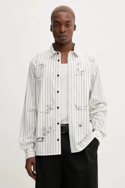 Bavlněná košile Desigual STRIPES PRINTED