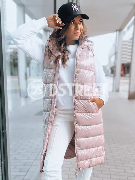 Dámská prošívaná vesta GANTINI Barva růžová DSTREET