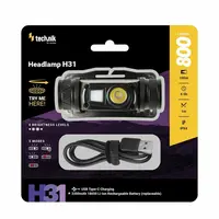 MT-H31 Technik Čelovka H31 (nabíjateľná) OSRAM P9 LED + červené svetlo + USB-C (800 lm)