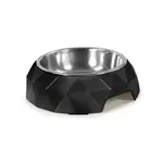Melaminová miska pre psa Diamond čierna 2 v 1, Objem misky: 0,35