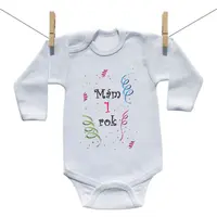 Boodyy Body s dlhým rukávom Mám 1 rok - Dievča 86 (12-18 mesiacov)