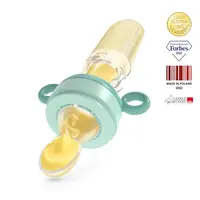 NENO Cumlík silikónový na kŕmenie s lyžičkou Gusto 2 v 1