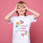 Boodyy Tričko s krátkym rukávom So mnou je každý deň krásny 128 (7-8 rokov)