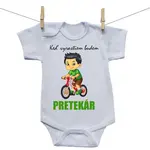 Boodyy Body s krátkym rukávom Keď vyrastiem budem pretekár 68 (3-6 mesiacov)
