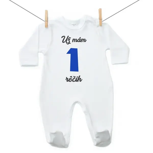 Boodyy Overal Už mám 1 rôčik Chlapec 62 (2-4 mesiace)