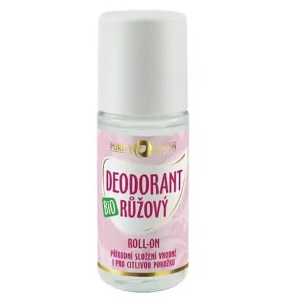 Purity Vision Bio Ružový deodorant roll-on 50 ml
