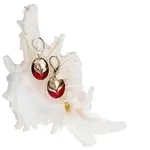 Lampglas Elegantné náušnice Red Sea z perál Lampglas s 24 karátovým zlatom EP25