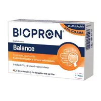 Biopron Balance, probiotika a prebiotika, každodenní péče o střevní mikrobiotu 30 + 10 kapslí