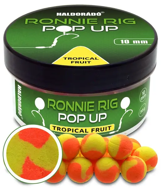 Haldorádó plávajúce boilie pop-up ronnie rig 30 g 10 mm - tropical fruit