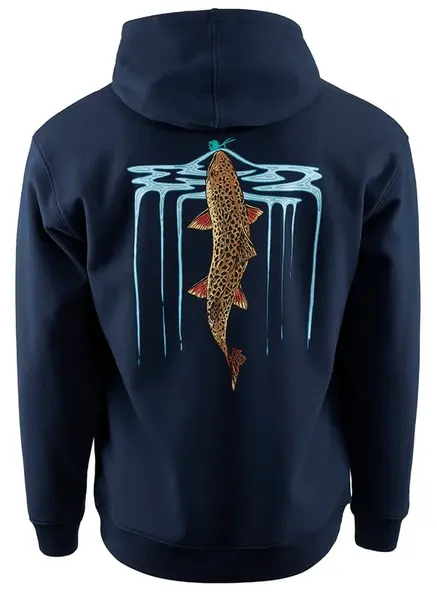 Grundéns mikina riser hoodie dark navy - l