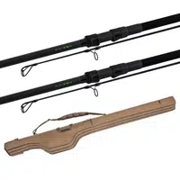 Korda prút kaizen green 12,6 ft 4 lb 2 ks + korda puzdro na prúty compac 3 rod divide holdall 13 ft