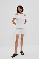 Marisse Lyocell Shorts L-Sh-3702 White