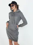 Dámské mikinové šaty GARNET tmavosivé Dstreet