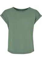 Girls' Organic Sage T-Shirt with Extended Shoulder