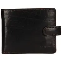 Pánská kožená peněženka Lagen Mareteo - tmavě hnědá