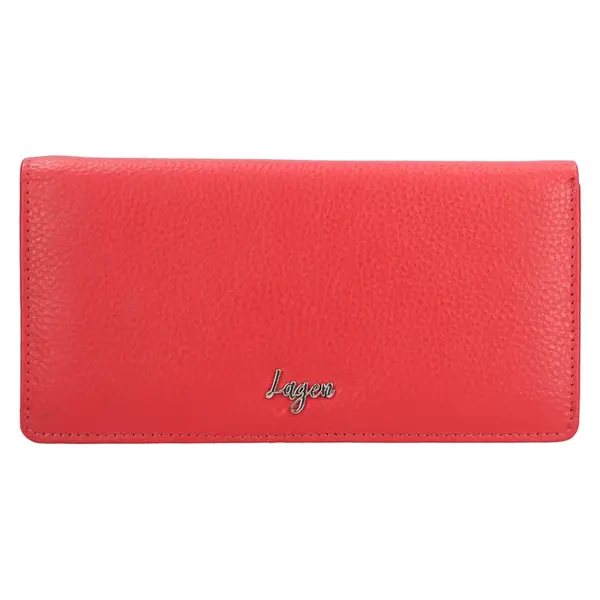 Dámská kožená peněženka Lagen Vivie - červená