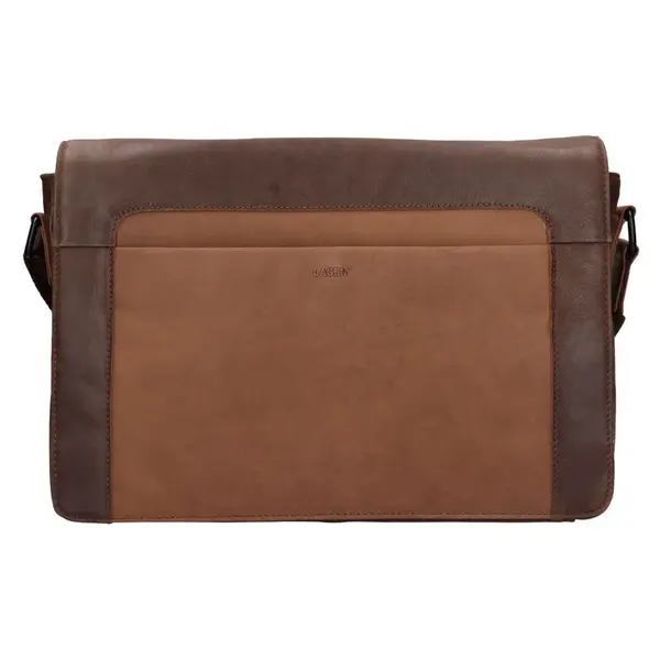 Pánská kožená taška přes rameno Lagen Jules - hnědá